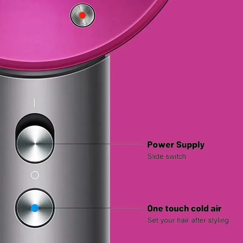 المهنية بلا أوراق مجفف الشعر الكهربائية آلة الأيونات السالبة 220 فولت منفاخ الهواء سوبر الأيونية مجفف للنفخ 5 في 1 أدوات التصميم