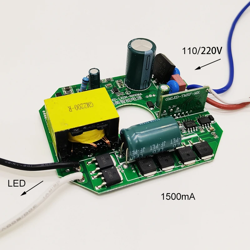 AC110V 220V DC22-30V GM-TM2.4GRF-Y ledes vezető tmall Lurkó gomieoo Eszes áram Ajánlattétel Két wires valamint 2 színek Villanyégő