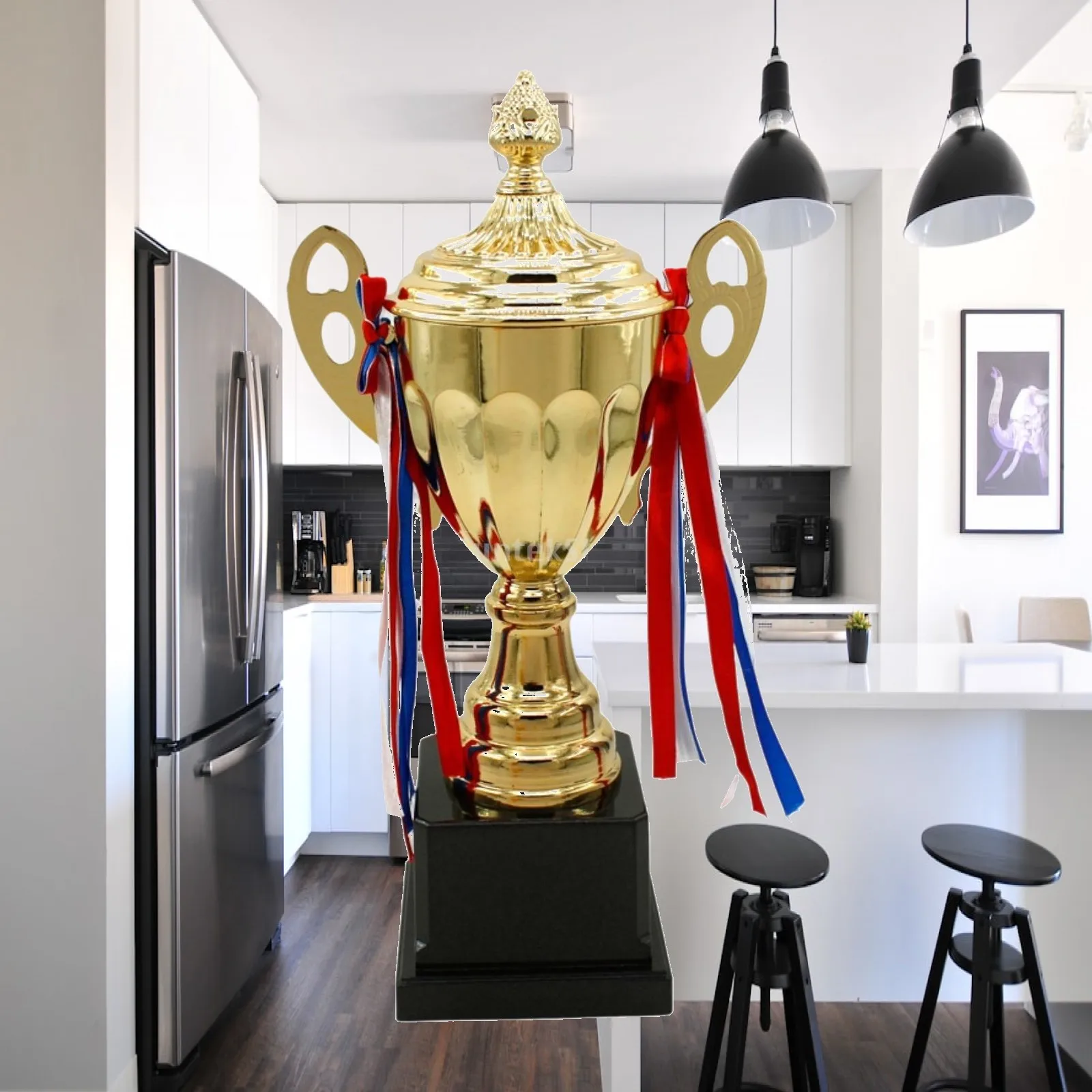 Trophy Cup Soccer Trophies Award Ornament Football Trophy Winning Prize for Party Celebrations Sports Tournament Home Decoration