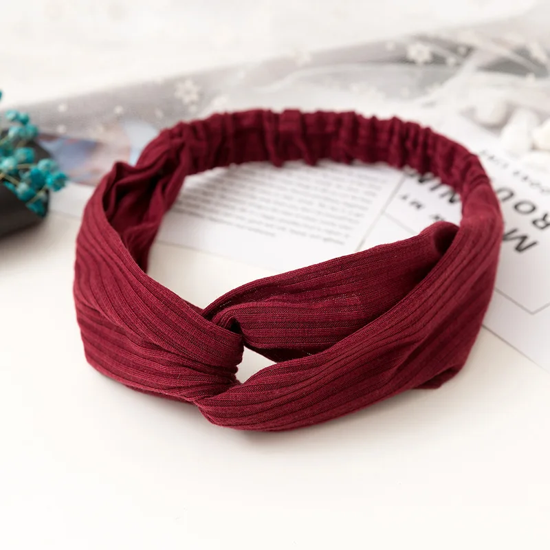 2026 Neues Design Modische Damen Sommer-Stil Stirnbänder Böhmischer Mädchen-Kreuzturban Bandagen-Haarbänder Haaraccessoires – Detail 23