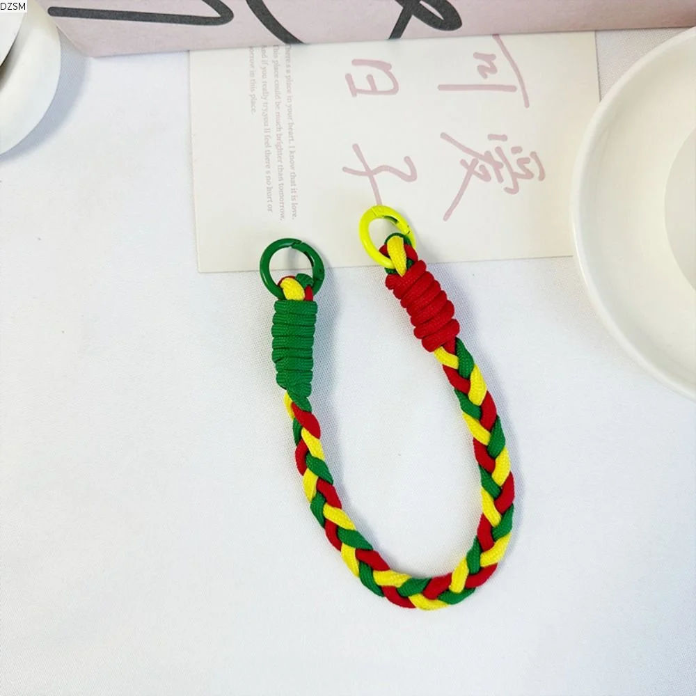 

Anti-lost Sling Woven Phone Rope Hanging Ornaments Key Holder Phone Wrist Strap Short Bi-color Braided Phone Strap Phone Pendant