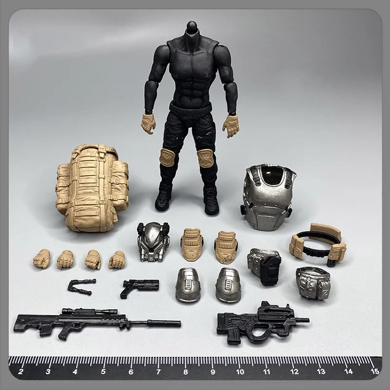 1/18 Mini 3.75นิ้วทหารประติมากรรม Movable ตุ๊กตาอุปกรณ์เสริมของเล่นของขวัญ