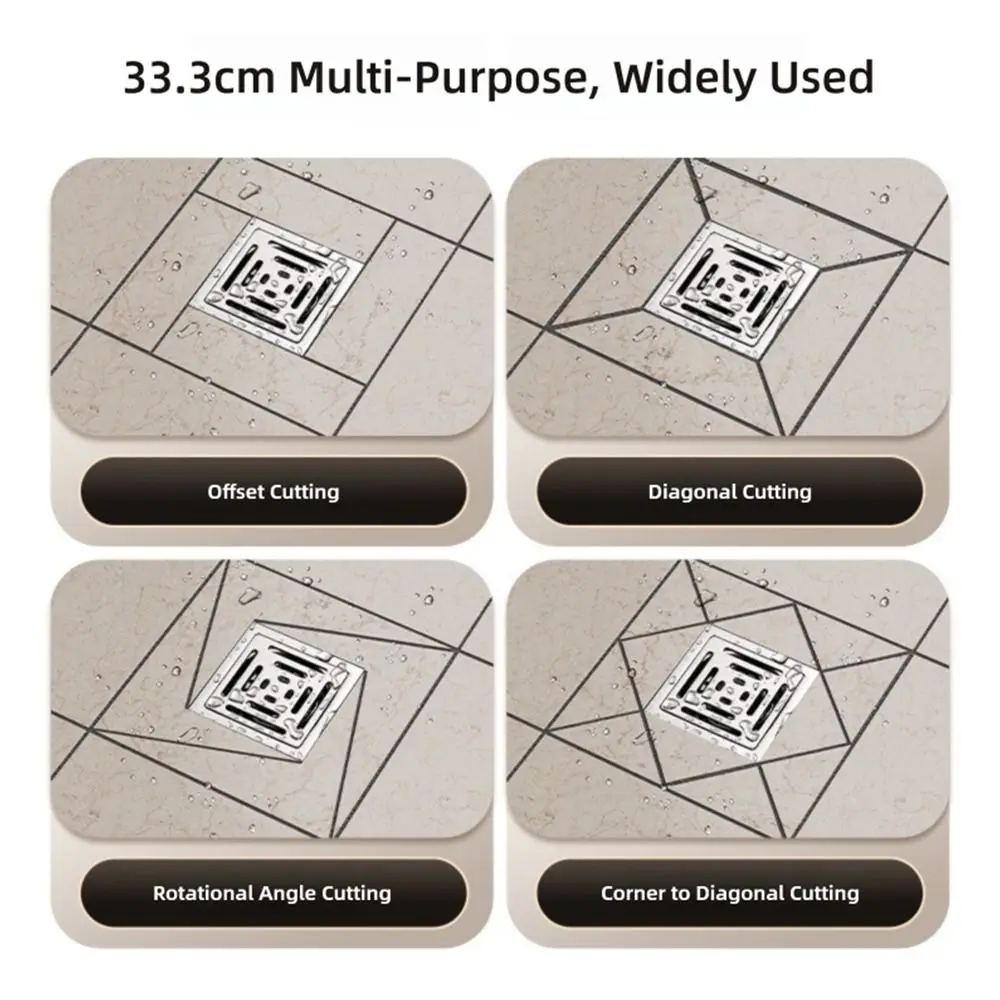 

Многофункциональная линейка для локатора стока пола, нестандартная линейка, измерительный инструмент, линейка для плитки, серебряная линейка из нержавеющей стали