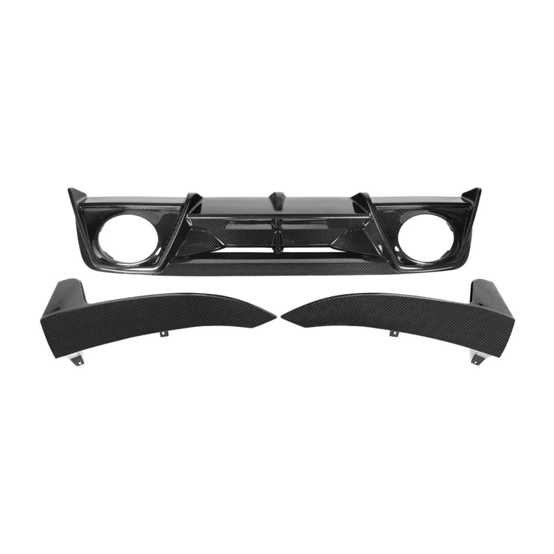 For Porsche 911 992 2019-2020 Good Fitment 100% Dry Carbon Fiber Rear Bumper Turbo s Style 3 PCS Rear Diffuser