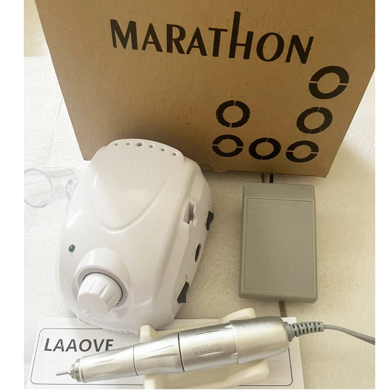 LAAOVE-Champion 3 PRO 105LN Handle 35K/45K/50K Electric Nail Drill STRONG 210 Micro Motor Grinding Machine For Nail Art Tools