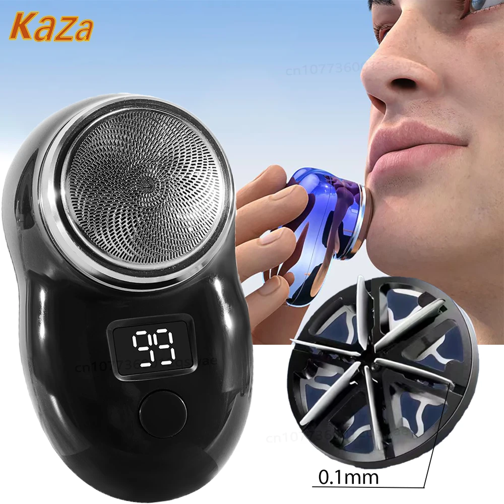 Men's Electric Shaver Mini Electric Travel Shaver For Men Pocket Size Rechargeable Portable Shaver Facial Beard Hair Trimmer