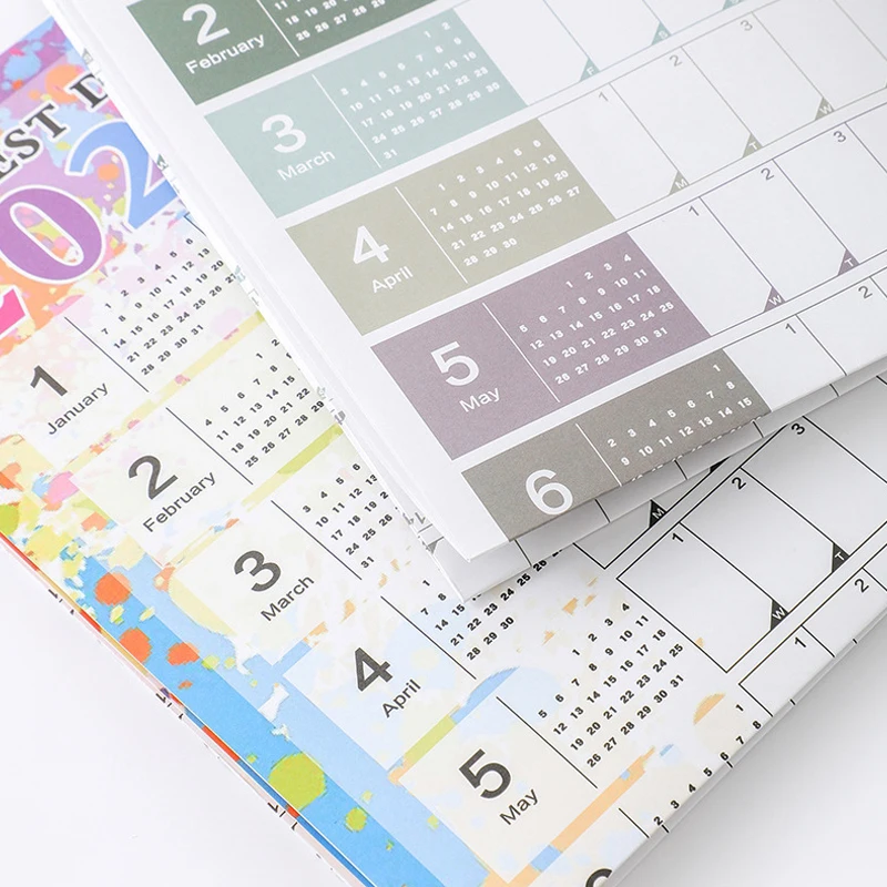 2024 calendario da appendere alla parete Kawaii annuale Planner foglio Memo Pad To Do List Agenda Schedule Organizer Check List Home Office