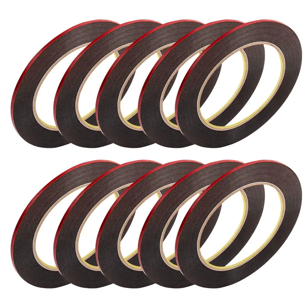 10pcs Super Strong Sticky Double Sided Foam Tape Self Adhesive Black Graphic Grid Marker Tape Whiteboard Tape