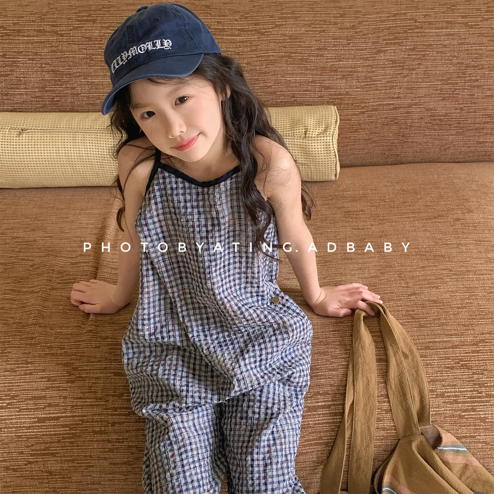 

Children's Clothing Girls' Korean Summer Dress Jumpsuit Summer Wide Leg Pants Fashion All-match Kids Pants