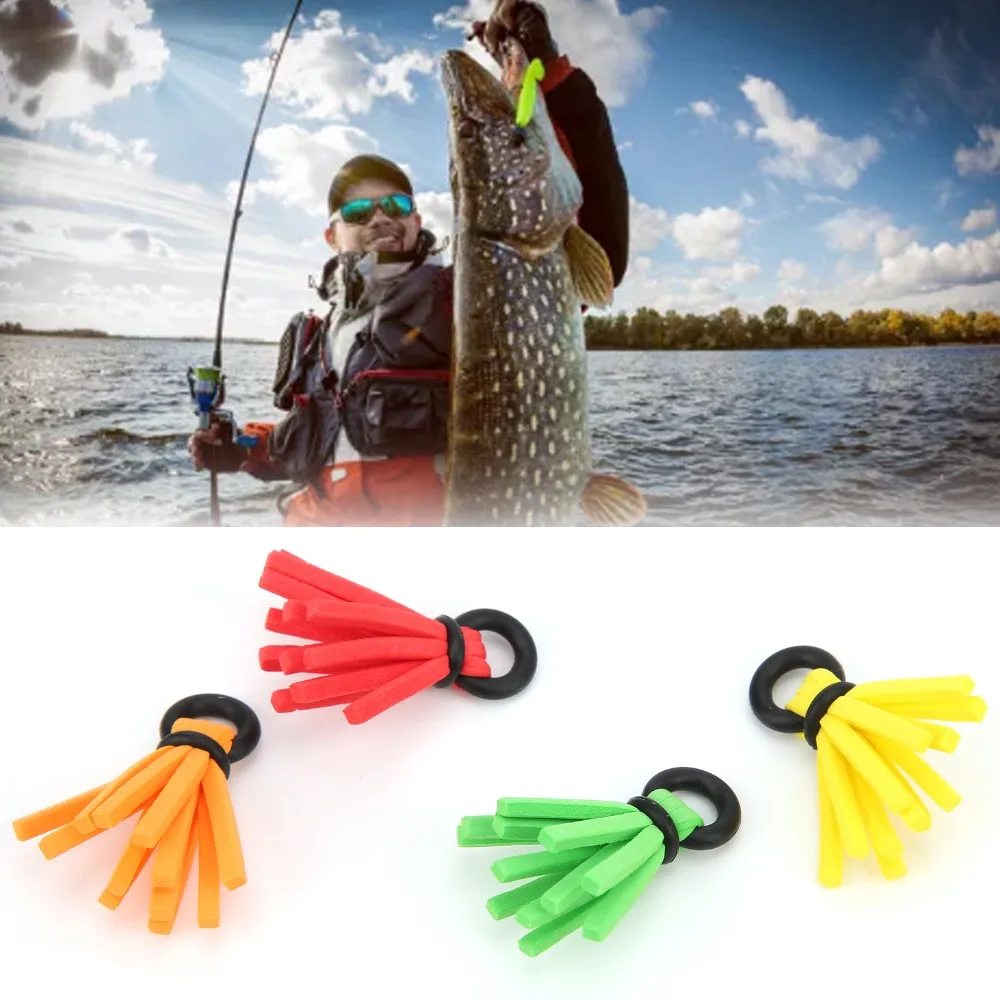 

12PCS Foam Fly Fishing Float High Buoyancy 4 Colors Mixed Fishing Float Bobbers Lightweight Fishing Positioning Floats