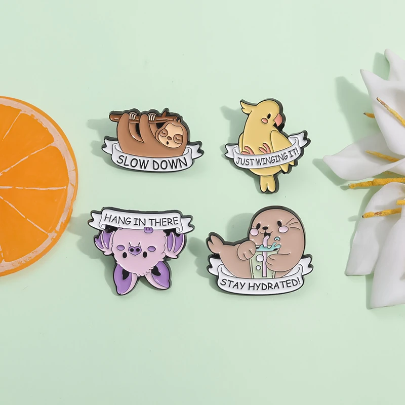 3-10 teile/satz Nette Marine Kreaturen Sammlung Emaille Pins Axolotl Haie Cartoon Tier Brosche Revers Abzeichen Schmuck Geschenke für Kinder – Detail 19