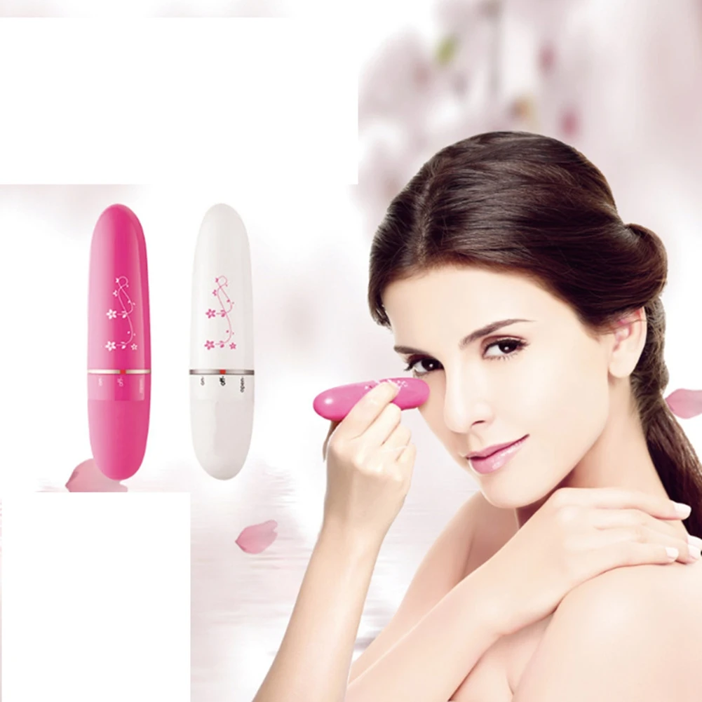 Masajeador eléctrico de cara y ojos, masajeador antiedad, antiarrugas, eliminación de ojeras, masaje de belleza portátil, blanco