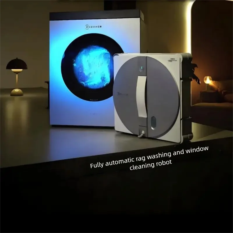 ECOVACS Water Jet Window Cleaning Robot W3 Automatic Cleaning Cloth Base Station - Window Cleaning Magic Tool