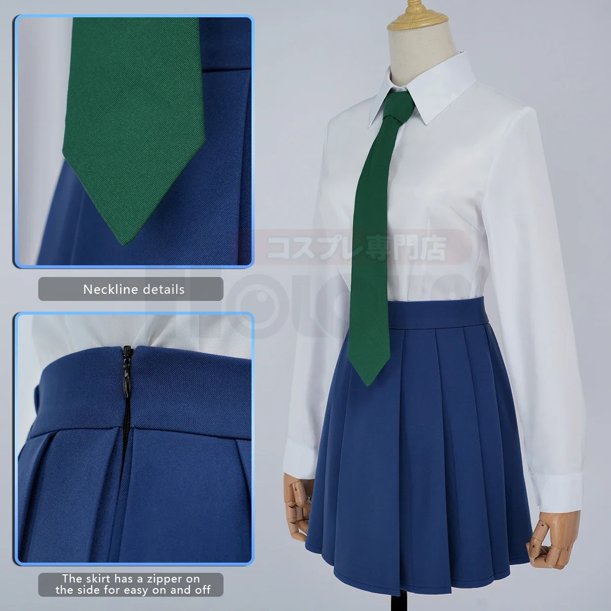Cosplay Detective Conan Anime Rachel Moore Mouri Ran Cosplay Costume Suit Shirt Skirt Tie Halloween Thanksgiving Christmas Daily