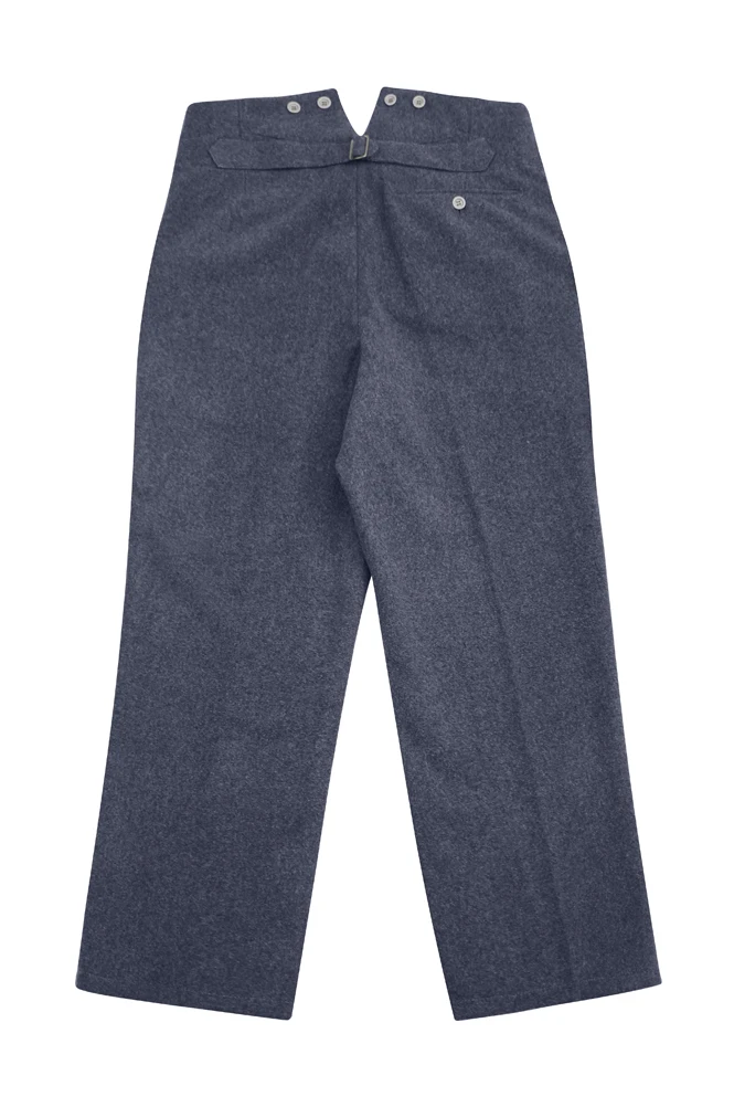 GUWF-008 WWII German M35 Luftwaffe blue grey wool trousers