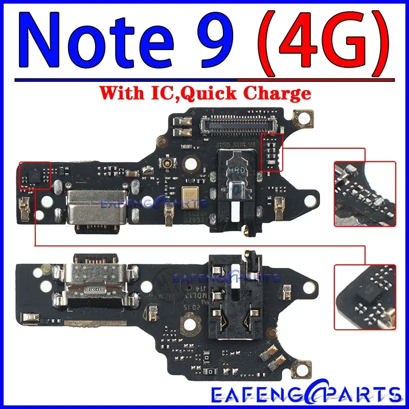 Usb Dock Connector Charger Port for Xiaomi Redmi Note 9C 9T 9S 9 9A Pro 4G 5G Charging Board Module Ports