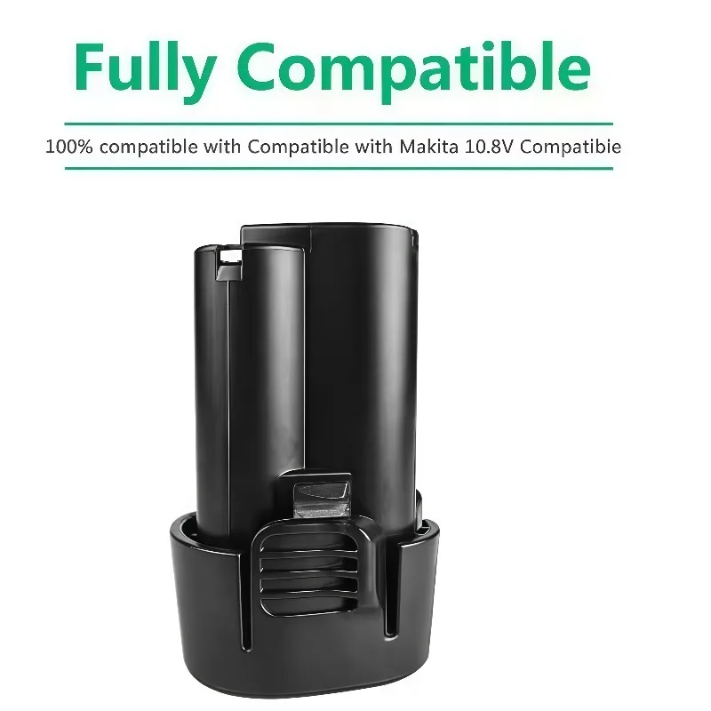 10.8V 3000mAh Lithium Replacement Battery Fit Makita BL1013 BL1014 194550-6 LCT203W Wireless Power Tool Lithium Battery