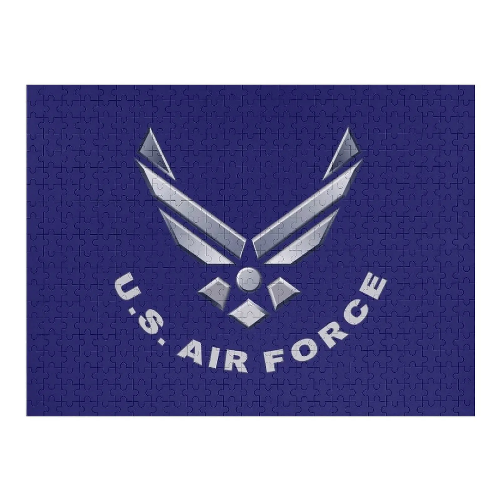 

U. S. Air Force Symbol for Dark Colors Jigsaw Puzzle Wooden Name Custom Personalized Children Puzzle