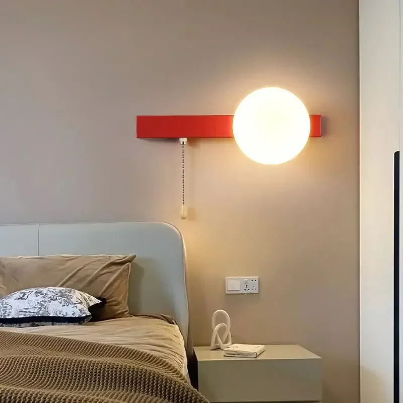 Imagem -05 - Lâmpadas de Parede Nórdicas Led para Casa Simples e Criativas Luzes Geométricas Decoração de Fundo Quarto Sala de Estar e Estudo