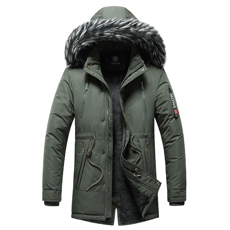 OIMG Winter outerwear men's trendy large cotton jacket men's jacket trendy cotton jacket