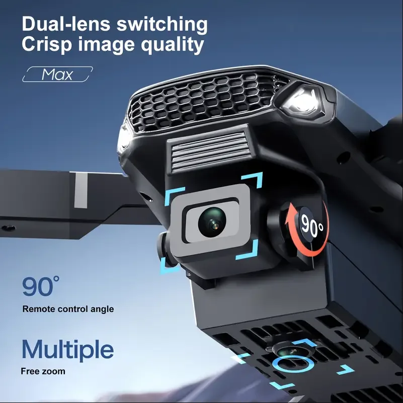 2025 E88 Drone HD Dual Camera, Screen Control No Phone Needed, One-Key Takeoff/Return, Wi-Fi App, USB Charging, Drop-Resistant