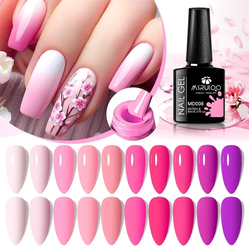 8pcs Gel Nail Polish Set HEMA Free 8ml Semi Permanent Soak Off UV Gel Varnish Nail Art Decoration Autumn Winter Nails Supplies