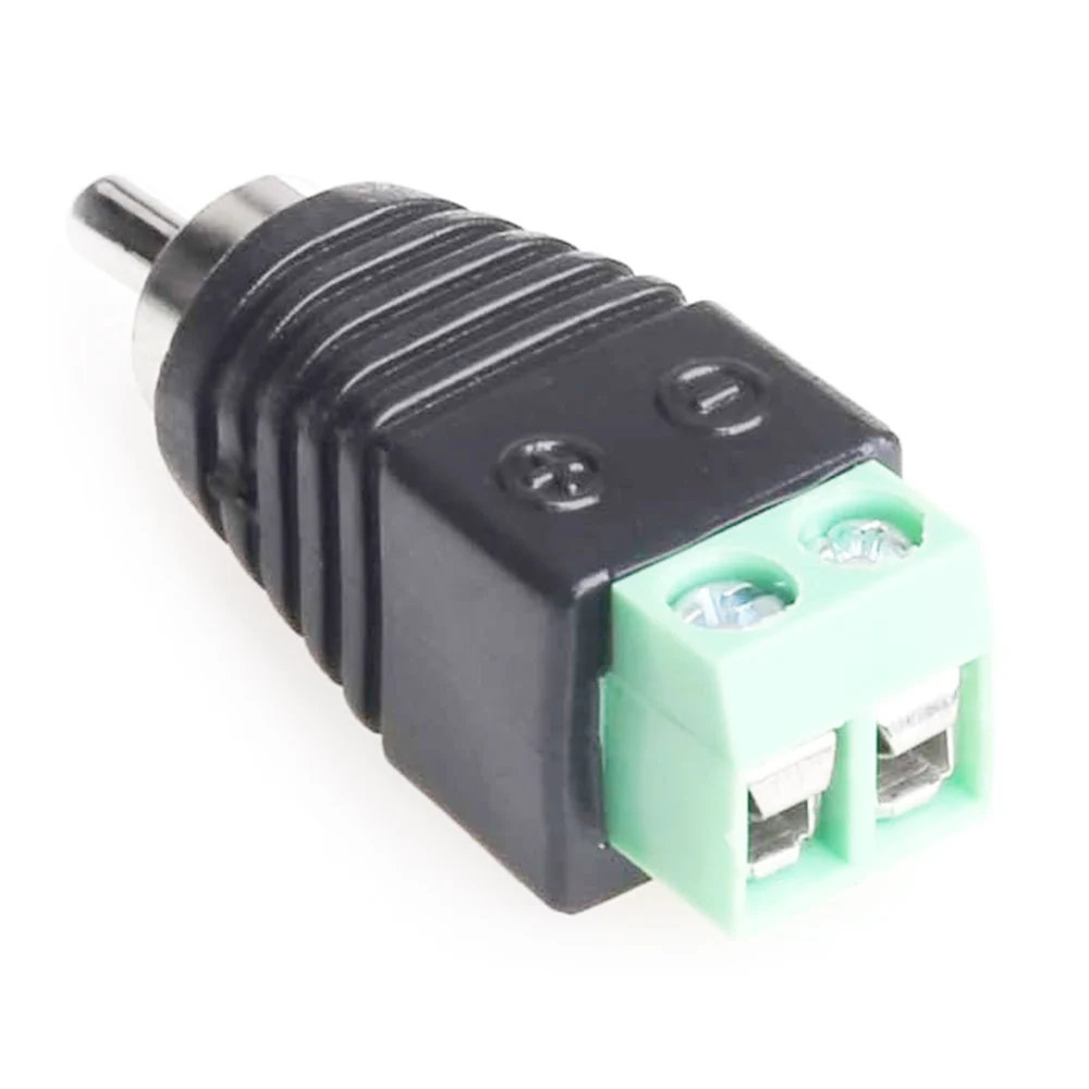 3 шт. RCA Phono штекер к AV винтовой клеммный разъем беспаечный преобразователь аудио-видео для адаптера провода динамика