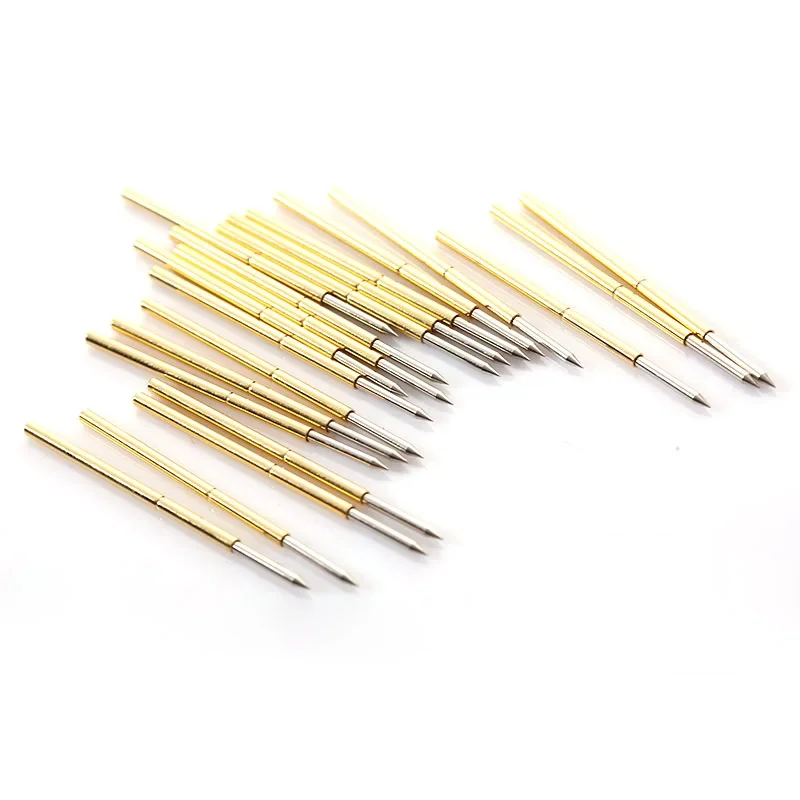 100PCS/box Spring Test Probe P100-B1 Straight-up Pointed Needle Tube Outer Diameter 1.36mm Needle Length 33.35mm Pogo Pin