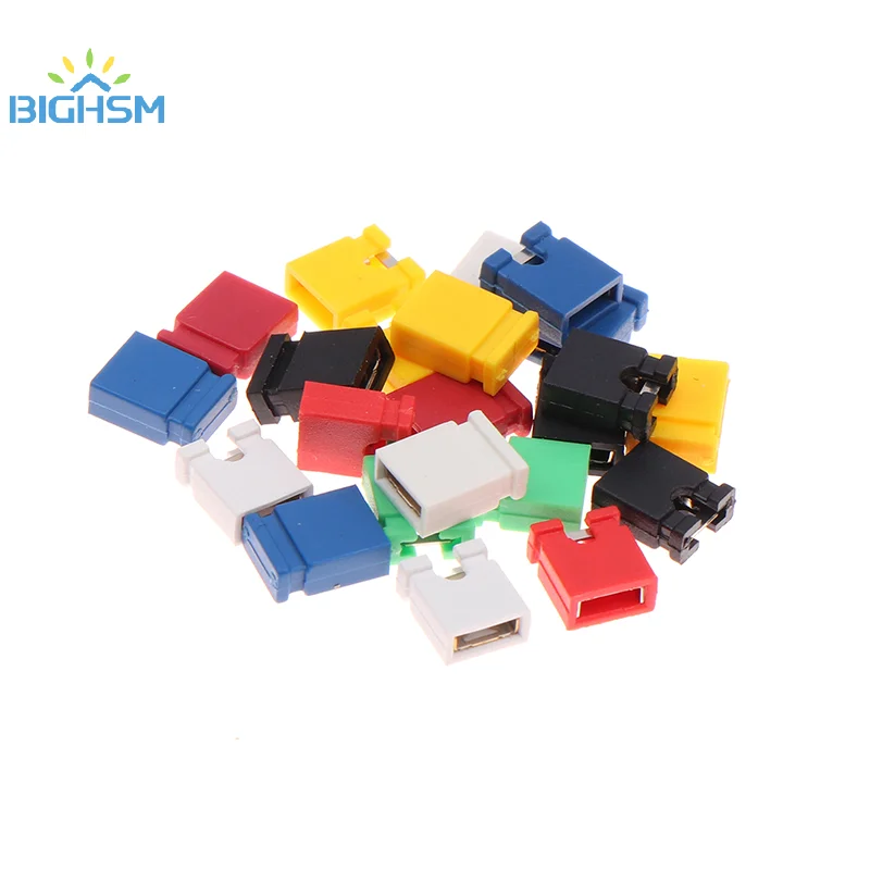 100Pcs PitchJumper Shorted Cap Headers Wire Housings SHUNT Black Tool Accessories