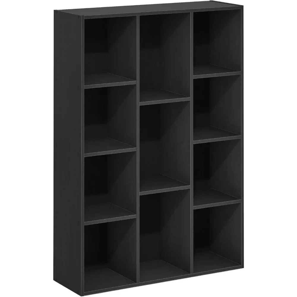 

Furinno Luder 11-Cube Reversible Open Shelf Bookcase, Blackwood