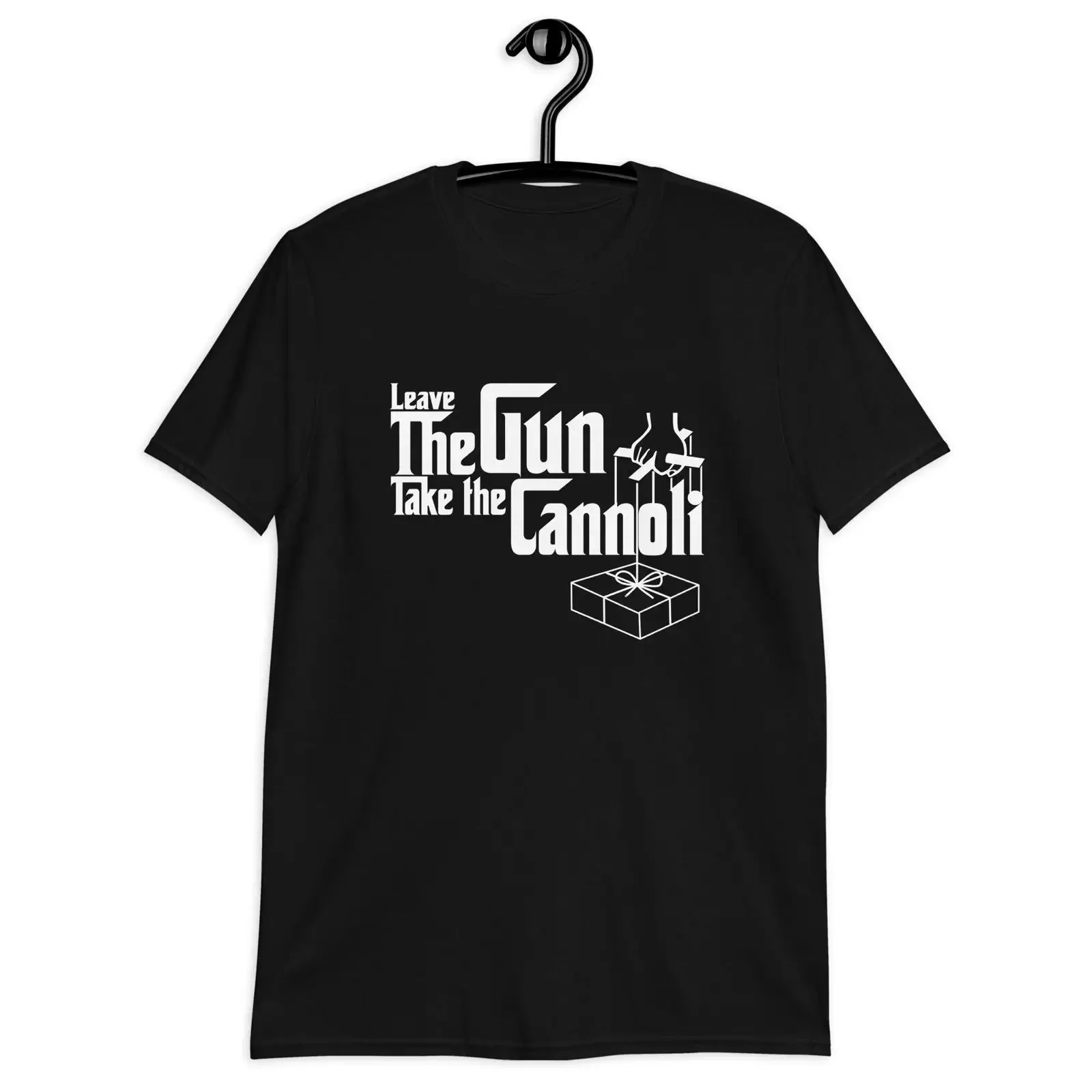 Leave The Gun Take Cannoli T Shirt Funny Italian Quote Retro White Vintage Style Mafia Movie  vintage Washed Unisex Breathable