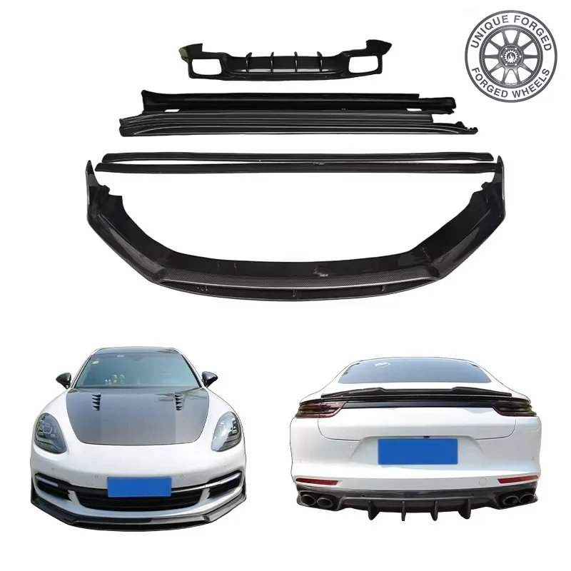 26 Style 2017-2023 Car Upgrade Front/Rear Lip Side Skirt Bumper With Fog Light New Condition Fit For For 971 FXX Style