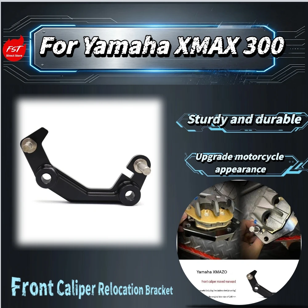 For Yamaha XMAX300 Motorcycle Front Caliper Relocation Bracket Stable Brake Adapter Mod Accessories