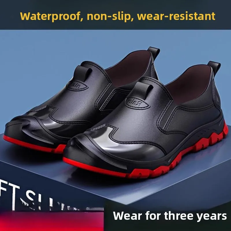 

Kitchen Men's Work Shoes Waterproof Casual Summer Slip-On Sports Professional Chef Anti-slip Comfortable Breathable