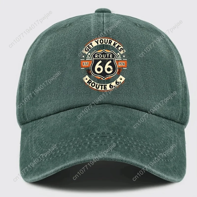 [Gorra de beisebol] 1 boné de beisebol com estampa ajustável tamanho 66, chapéu vintage para pai, casual ao ar livre