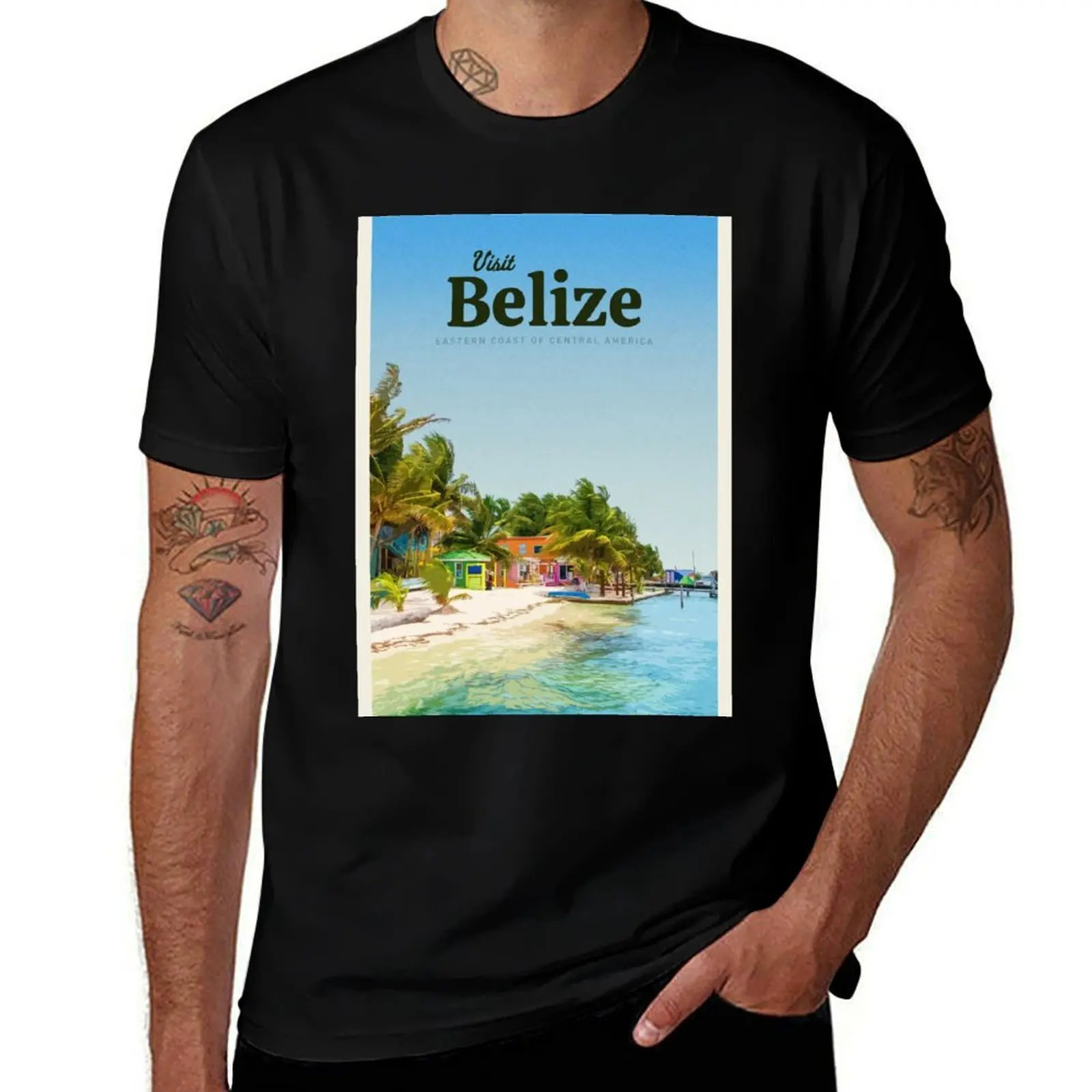 

Visit Belize T-Shirt funny gifts funny shirt cotton aesthetic clothes blue lock heavy weight t shirts for men