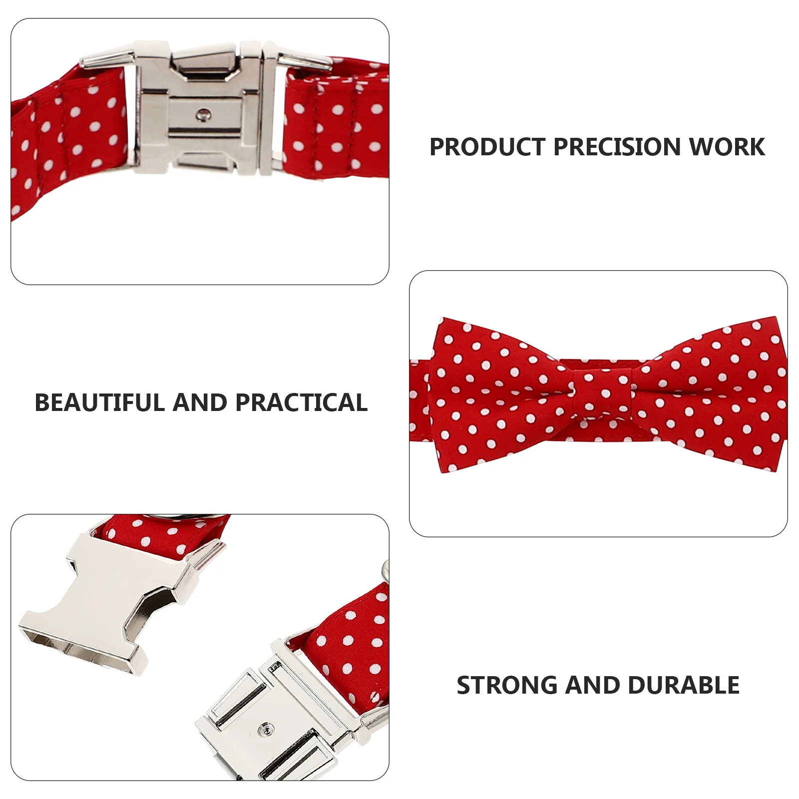 

1pc Dog Collar Adjustable Bow Tie Pet Neck Decoration For Small Dogs Birthday Gift Christmas Wedding Party Favor Detachable