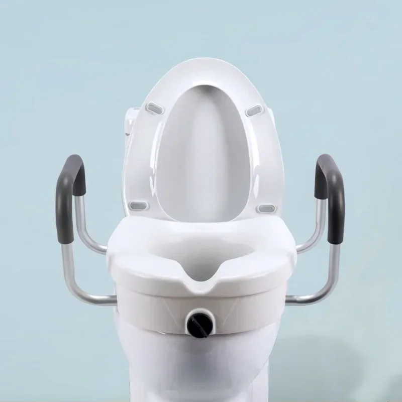 

Toilet Height Increase Pad Removable Raised Seat with Arms for Elderly and Pregnant Enhanced Bathroom Support Easy Installation