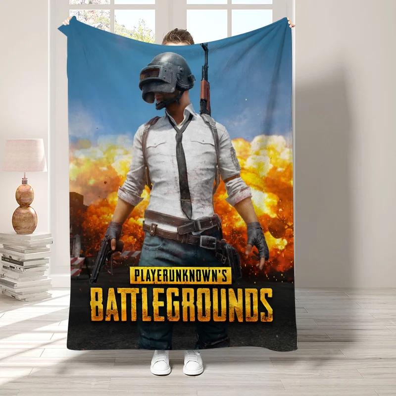 P-Pubg Hairy Blanket for Decorative Sofa Bedroom Decoration Boho Home Decor Fluffy Soft Blankets Bedspread on the Bed Throw Nap