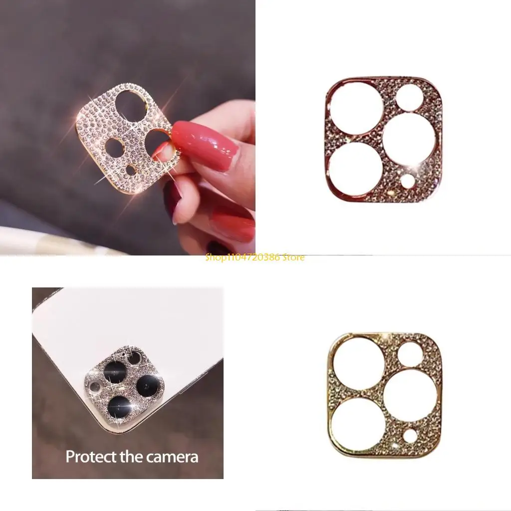 K0EA Camera Lens Protector Diamond Lens Protective Decoration Sticker Lens Protector for Case Accessories Plastic Protectors