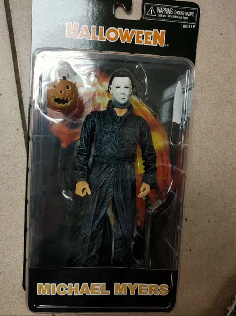 New Arrival Michael Myers Figure With Pumpkin Halloween Ultimate Action Figure Toy Decor Christmas Gift Halloween Horror Toys view 6