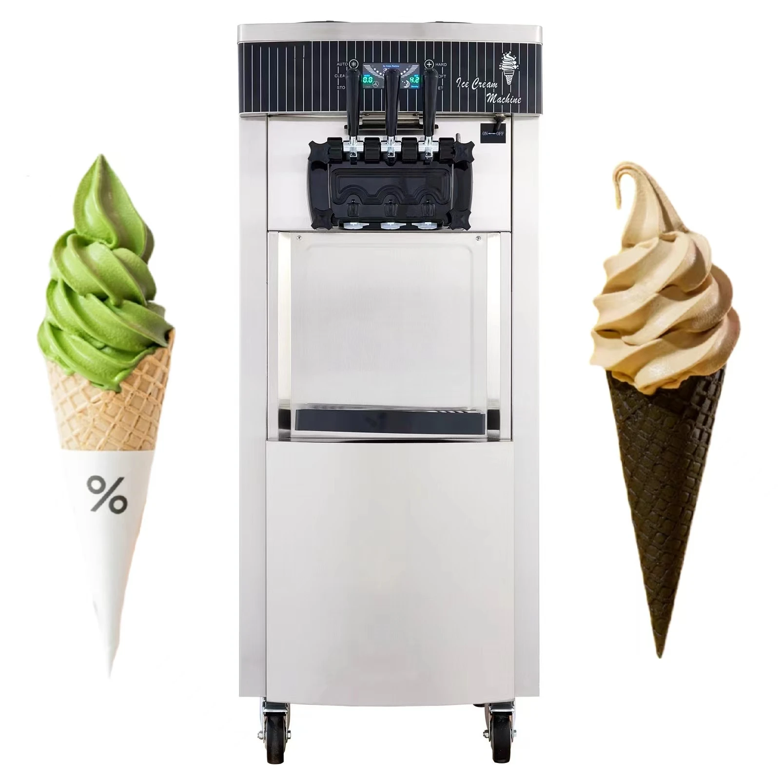 

YKF-8228 Ice Cream Machine With New High Quality Parts For Milk Chocolate Water Ice Cream Powder