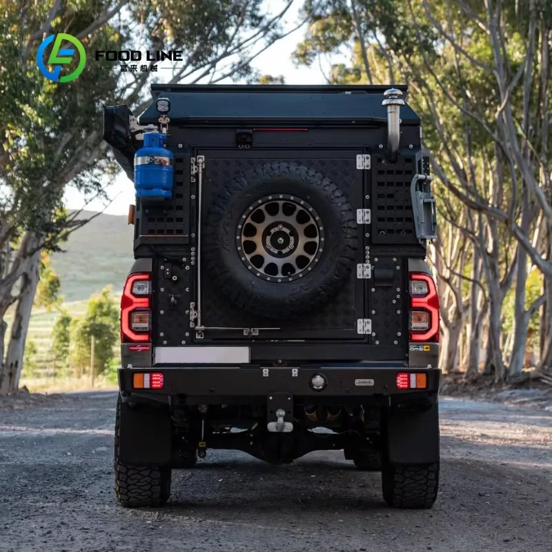 ute popup camper tray insert alloy heavy‑grade frame popup canopy for pickup cross‑country overland camping retrofit project view 2