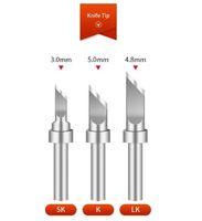 Pack of 10 QUICK Universal 200 Series Knife-shaped Soldering Iron Tips Suitable For 90-120W High-frequency Soldering Stations