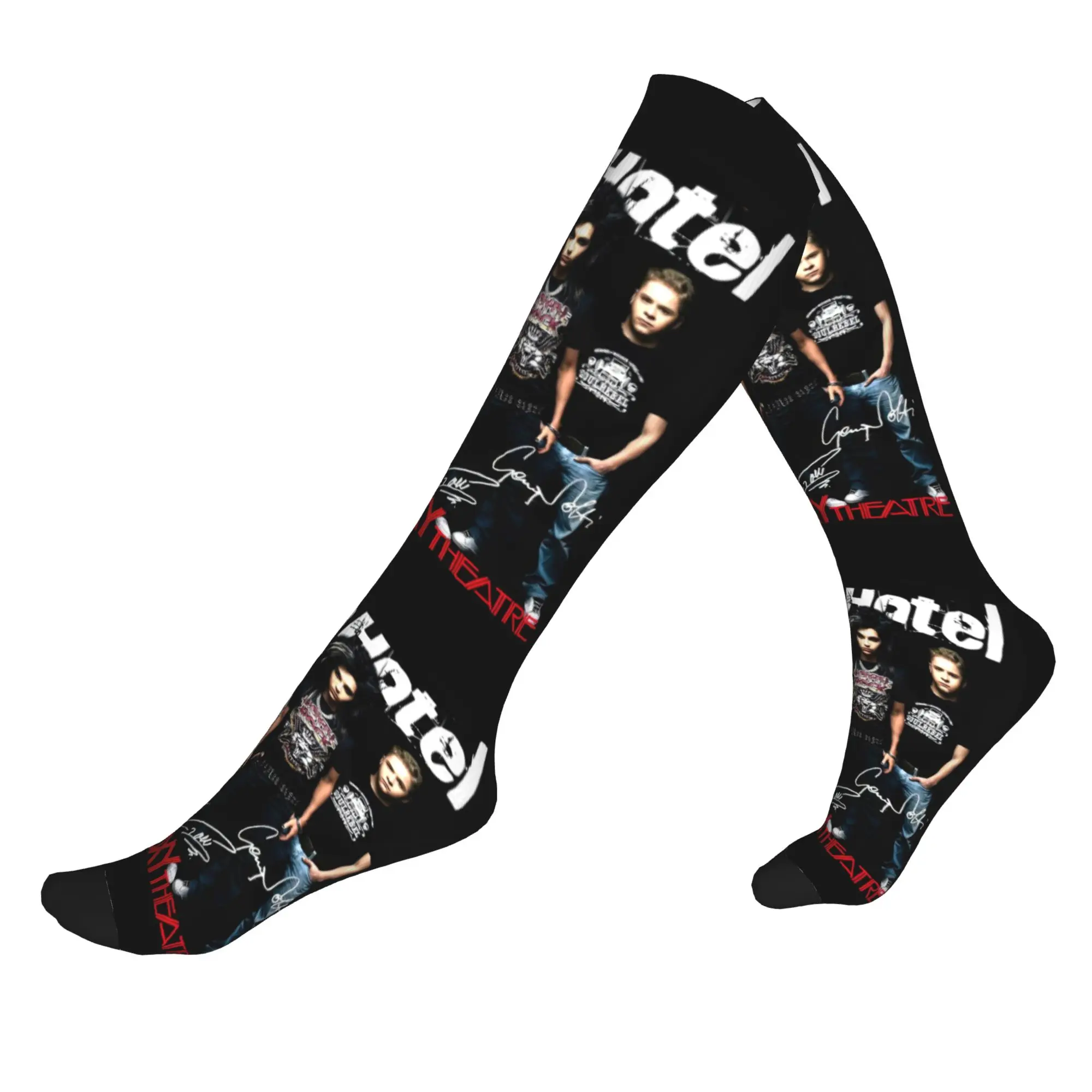 Tokio Hotels Heavy Metal Music Rock Dress Socken für Herren und Damen, warme, modische Sport-Kompressionssocken