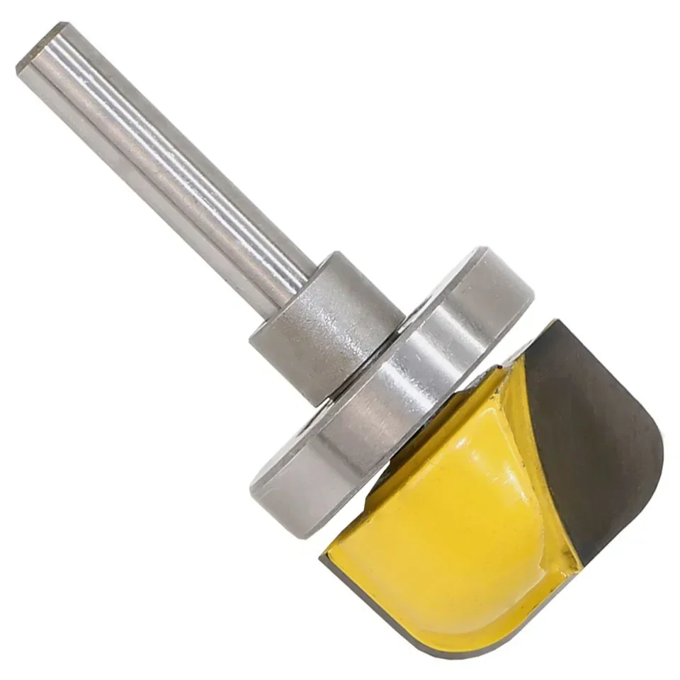 1PC 1/4 "6.35MM Shank Milling CUTTER ไม้แกะสลัก 1-1/8" เส้นผ่านศูนย์กลางชามถาดแม่แบบ Router Bit Milling CUTTER สําหรับไม้ไฟฟ้า