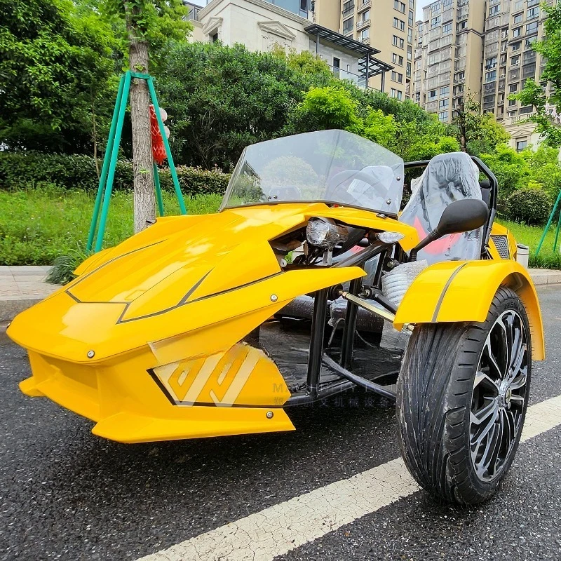 黄色の三輪全地形対応車、大人/子供用ビーチバギー