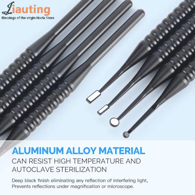 Réflecteur dentaire à Micro miroir buccal, avec poignée amovible, Odontoscope Autoclavable, désinfectable, outils de vérification multifonctions
