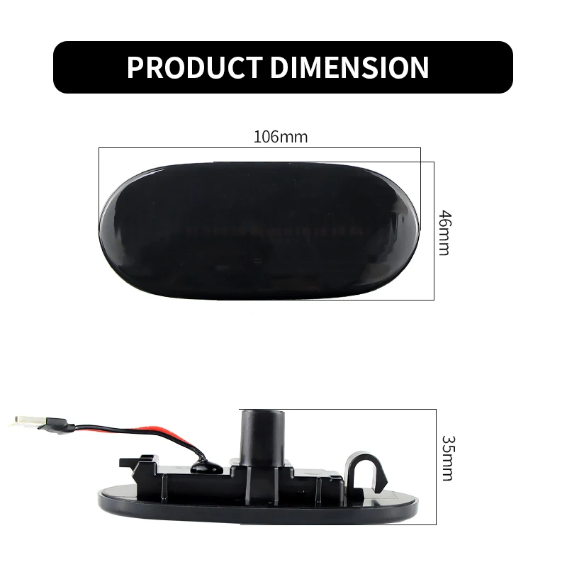 2PCS Per Volkswagen Crafter Per Benz Sprinter W906 LED Luci di posizione laterali Lampada ripetitore laterale 12V Indicatore di direzione Lampada da pannello