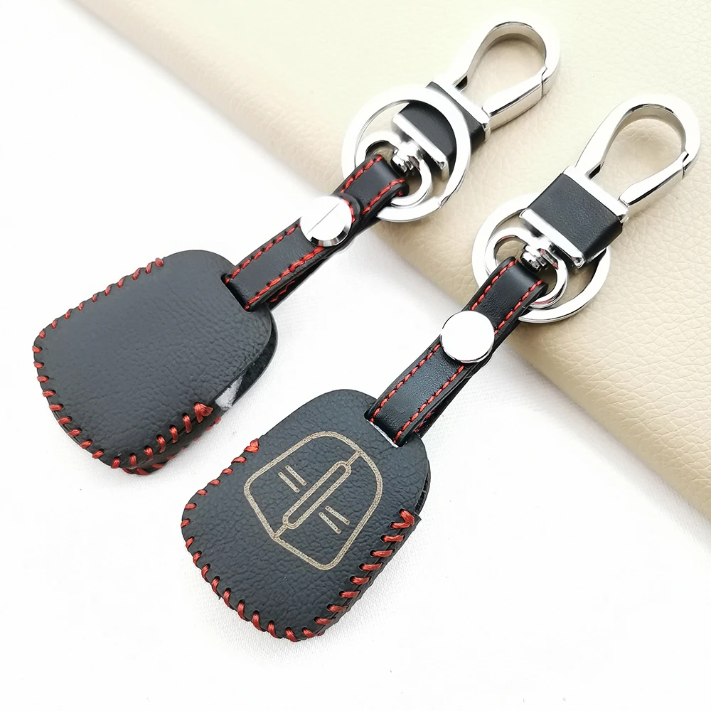 2 Button Leather Key Case Cover For Opel Vauxhall Corsa Agila Meriva Astra H Zafira B New Car Styling Remote Protect Shell